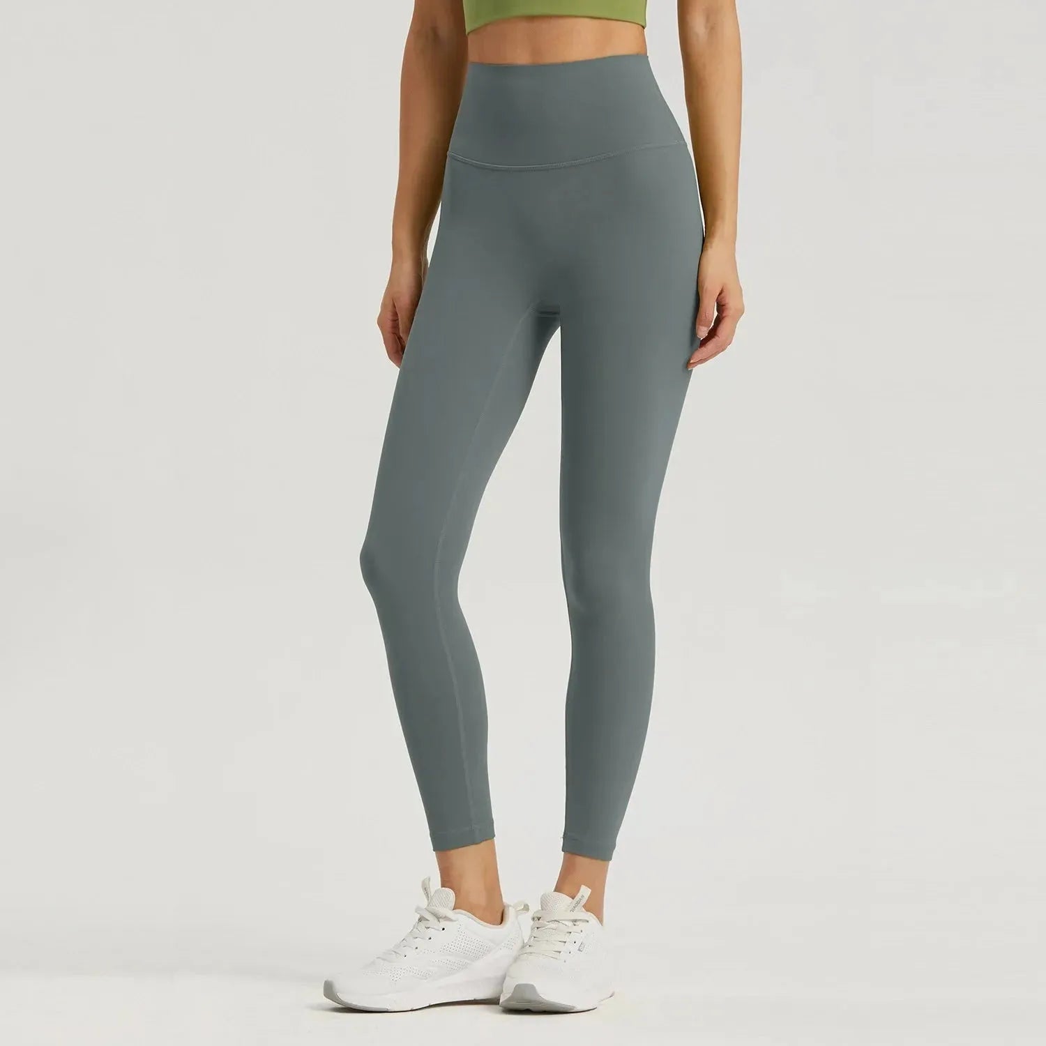 Vnazvnasi Women's High Waist Sports Leggings - Skin-Friendly Fabric, Anti-Curl Design with Inner Pocket - Perfect for Running, Yoga & Climbing Workouts