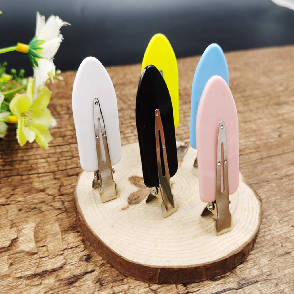 VMS INDIA No Bend Hair Clips for Women - 5 Pack Curl Clips, No Crease Hair Pins for Makeup & Styling - Perfect for Salon, Home Hair Care & DIY Hairstyles