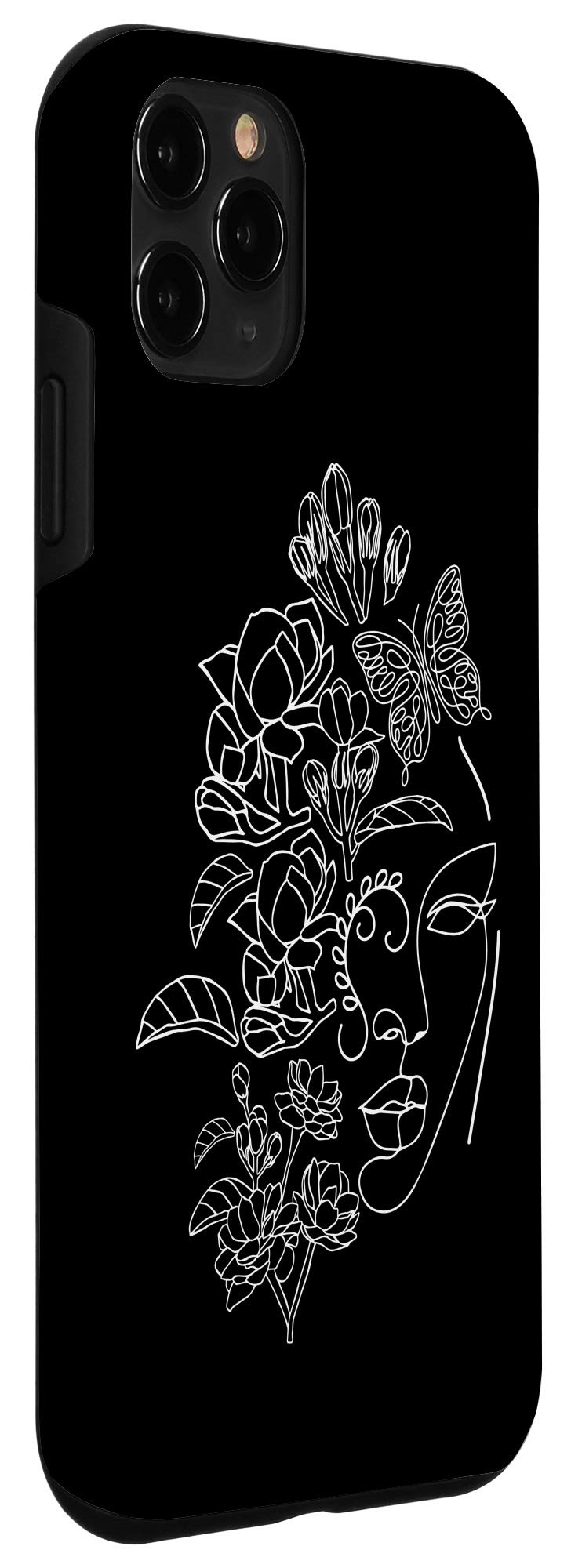 iPhone 11 Pro Floral Head Woman Flower Line Art Abstract Phone Case - Trendy Protective Cover for Women, Perfect Gift for Birthday, Mother's Day & Everyday Use