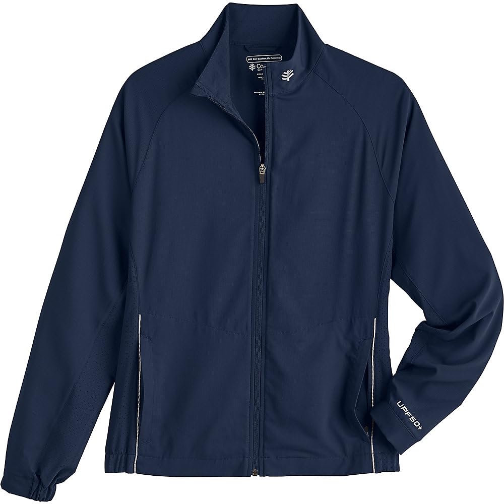Coolibar UPF 50+ Men's Sun Protective Outpace Sport Jacket - Lightweight Breathable Fishing Hiking & Outdoor Activities