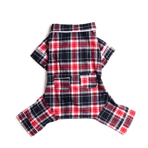Cozy Blue Plaid Pajama Set for Women - Soft Cotton Sleepwear with Pockets - Perfect for Lounging, Sleepovers & Relaxing at Home