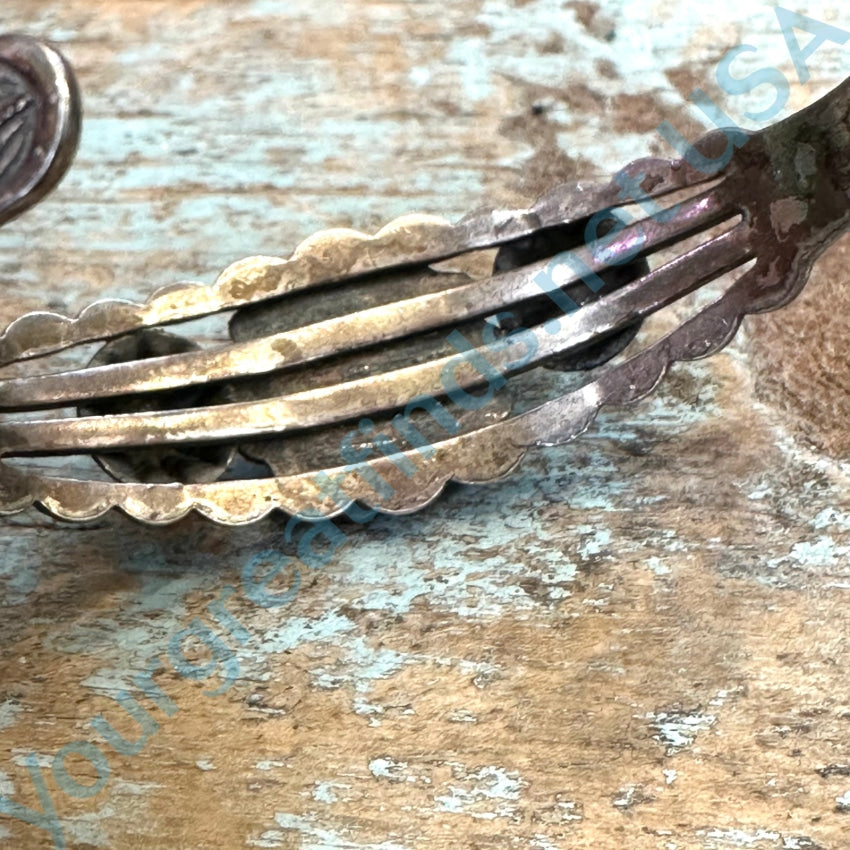 Vintage Fred Harvey Era Navajo Turquoise Bracelet - Genuine Sterling Silver Handmade Native American Jewelry - Perfect for Boho Fashion, Western Wear & Southwest Style Accessories