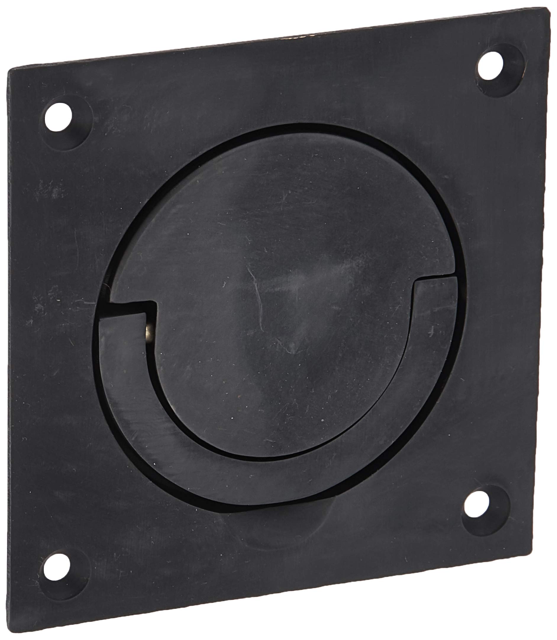 Baldwin 0397102 Oil Rubbed Bronze Flush Ring Pull - Premium Cabinet & Drawer Hardware for Kitchen, Bathroom & Furniture Installation