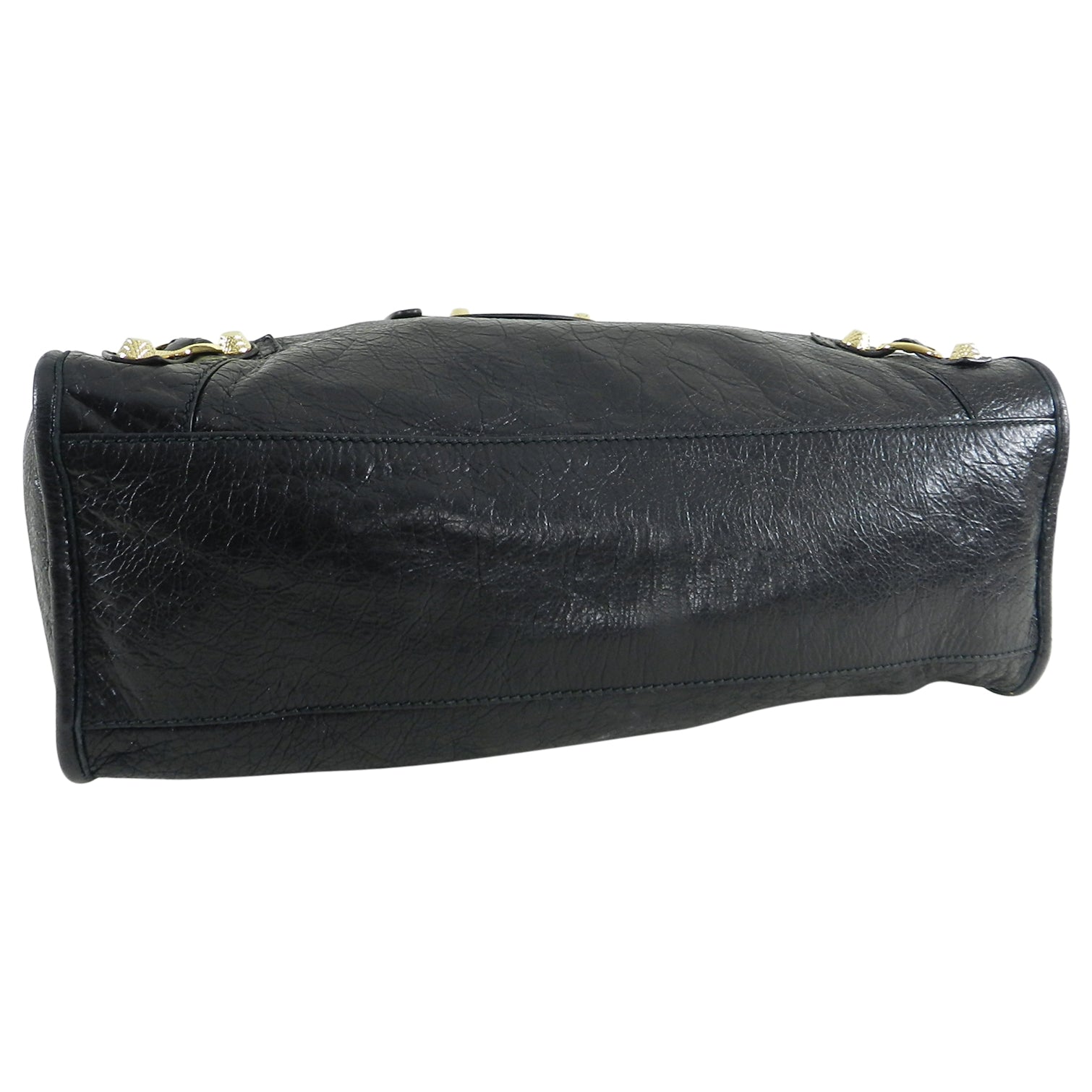 Balenciaga Black City Gold Hardware Motorcycle Bag - Luxury Designer Handbag for Women, Perfect for Daily Use, Travel & Night Out