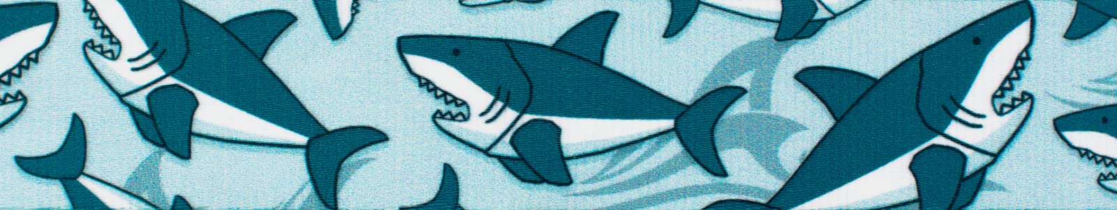 Country Brook Design - High-Quality Shark Print Polyester Fabric for Home Decor, DIY Projects, and Crafting