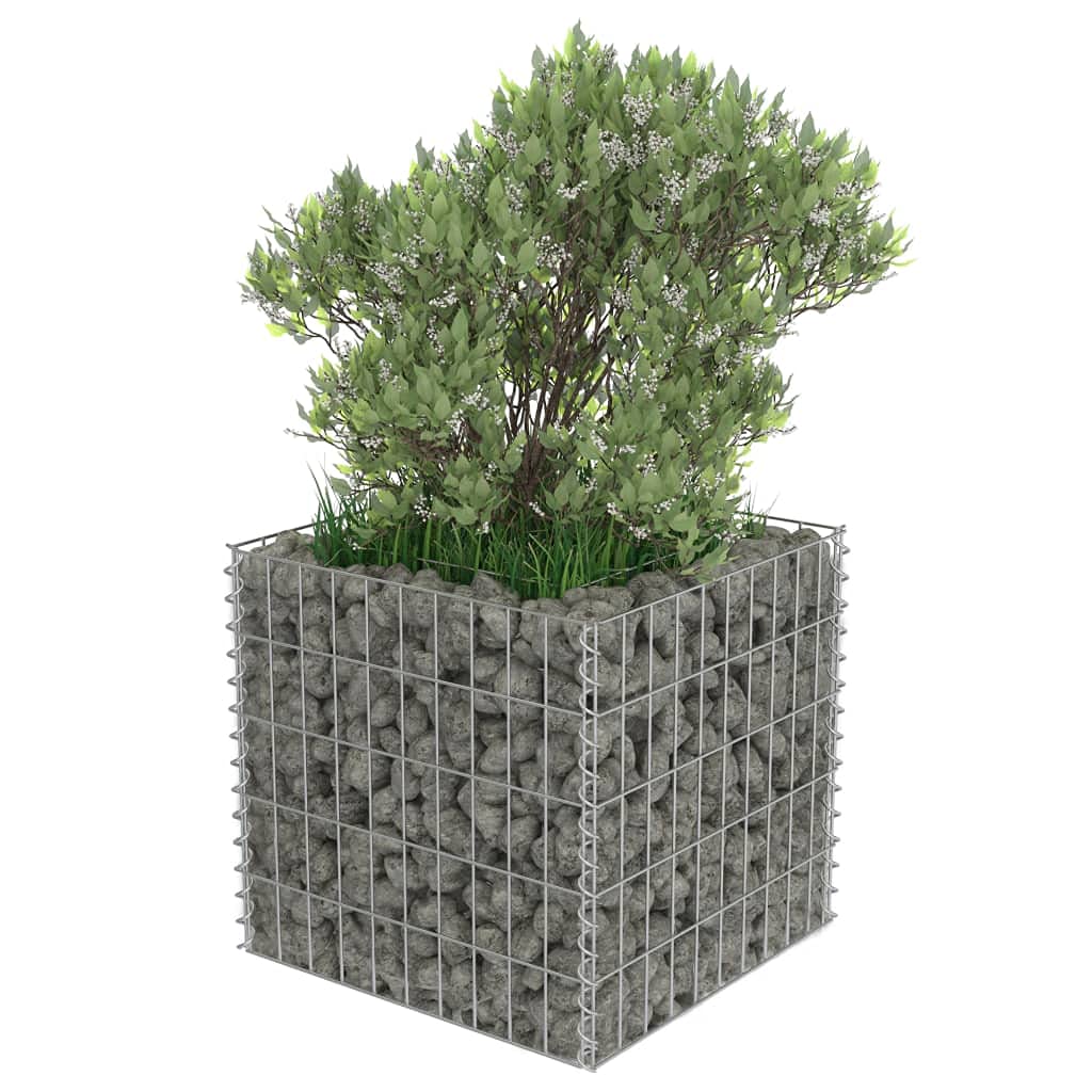 Galvanized Steel Gabion Planter Basket - 19.7