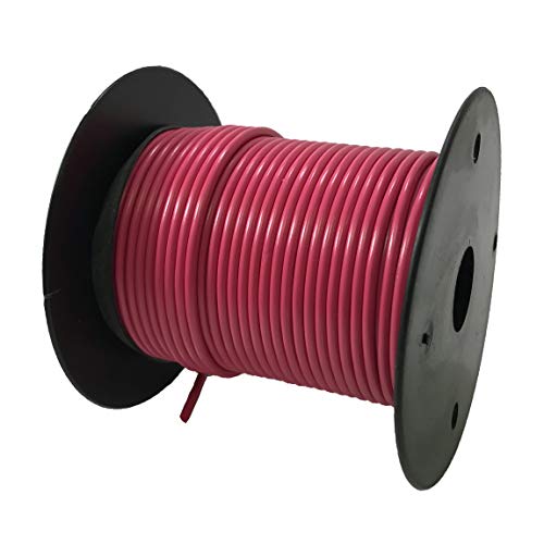 12 Gauge Pink Primary Wire - 500 FT Spool - Made in USA - Automotive, Marine & Home Electrical Wiring Applications