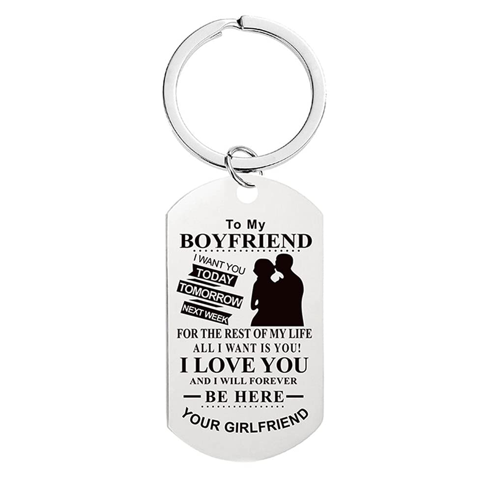 Personalized Couple Keychain - Romantic Anniversary & Birthday Gift for Him and Her - Perfect for Christmas, Valentine's Day & Special Occasions