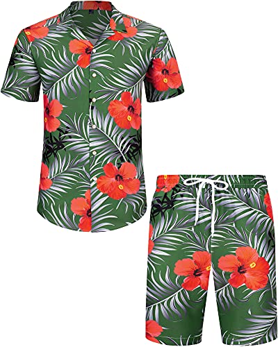 Red Flower-green