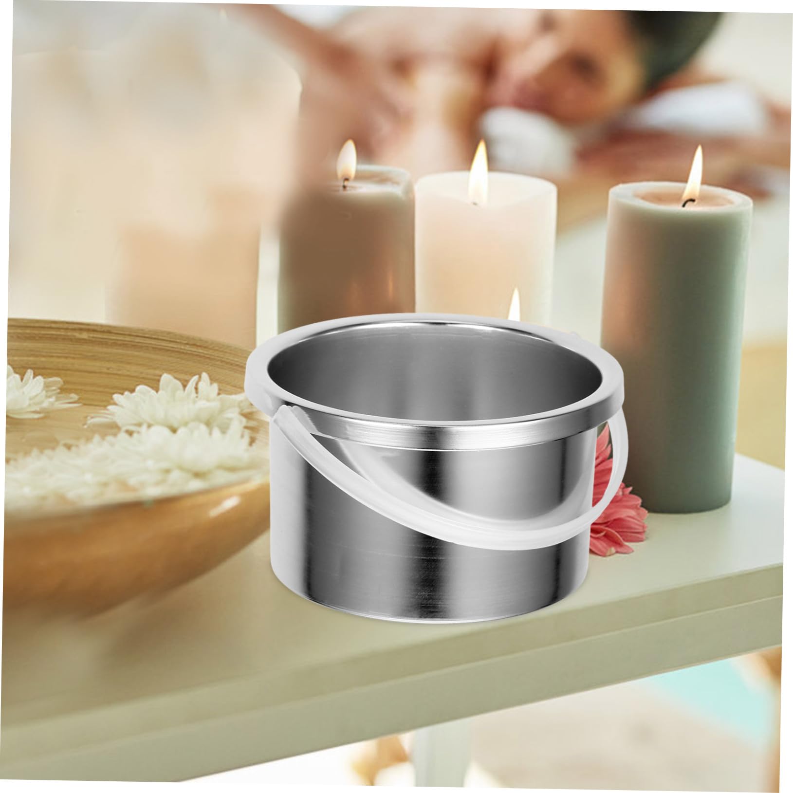 NOLITOY Professional Wax Warmer Machine for Hair Removal - Aluminum Alloy Wax Melting Pot with Replacement Liner, Perfect for Salon & Home Waxing Treatments (Silver)