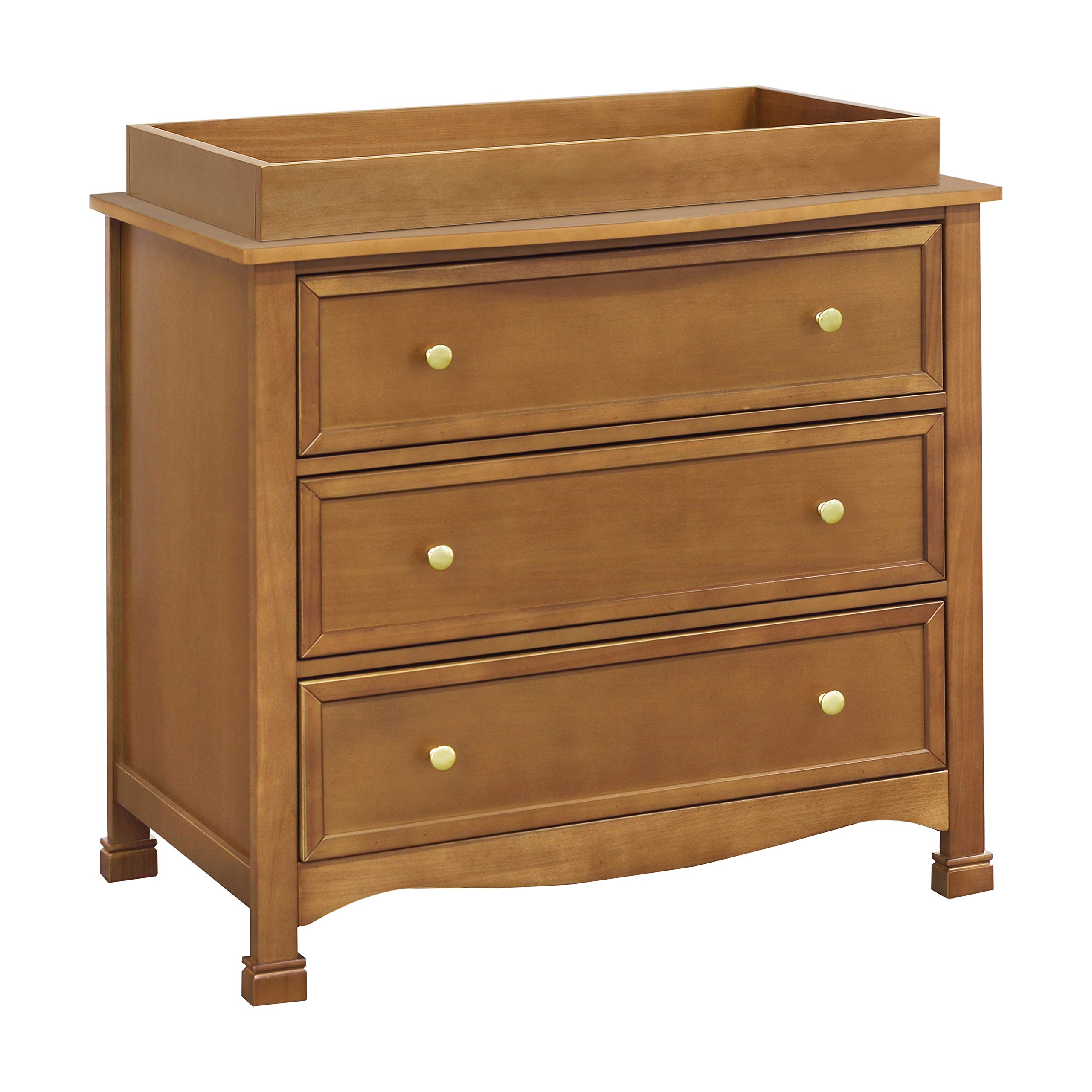 DaVinci Kalani 3-Drawer Chestnut Wood Dresser - Stylish Nursery & Bedroom Storage Furniture for Baby Clothes, Toys & Essentials