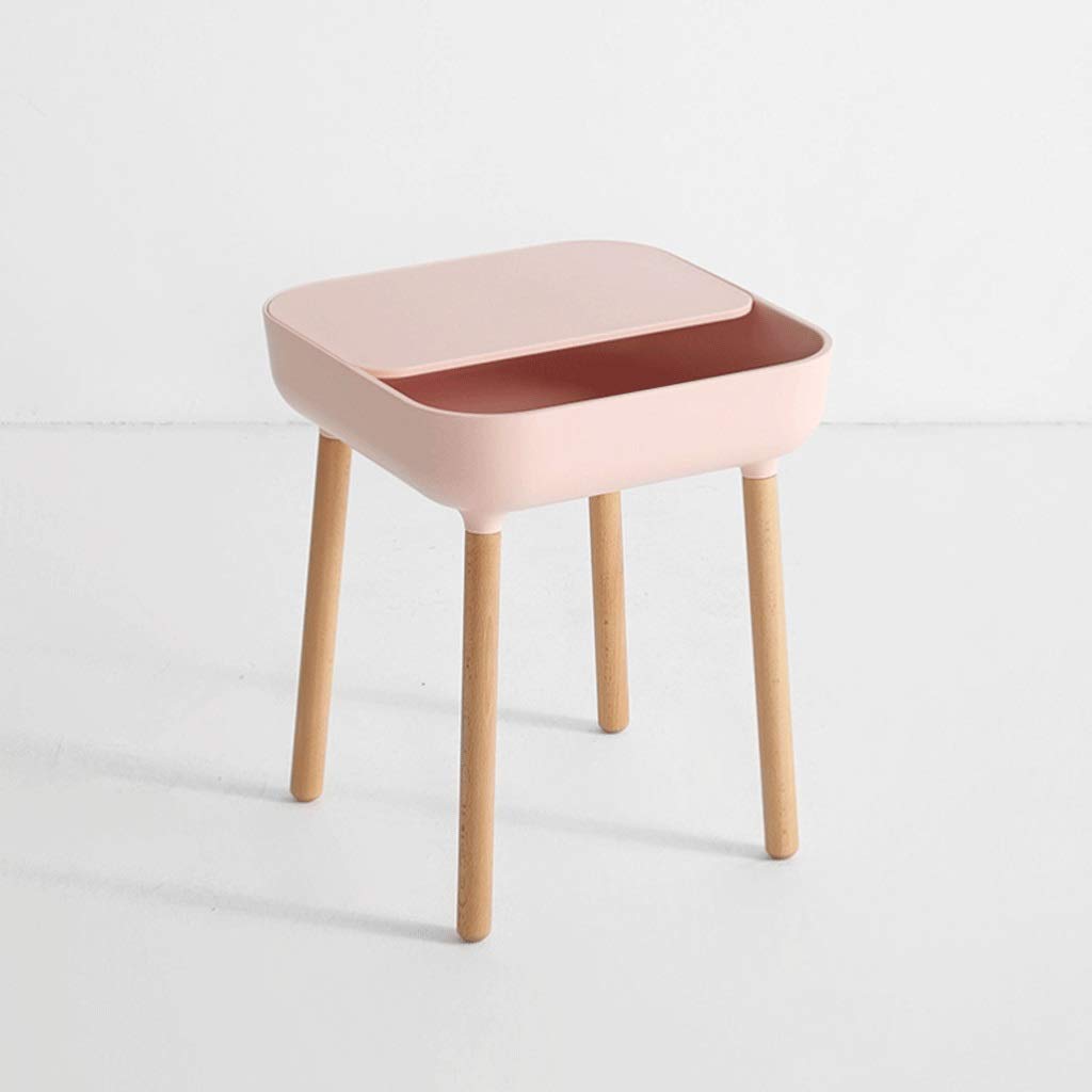 Pink End Table & Nightstand - Modern Side Table for Living Room, Bedroom, Balcony | Perfect as Coffee Table, Sofa Side Table & Bedside Table - Compact & Stylish Home Decor for Small Spaces
