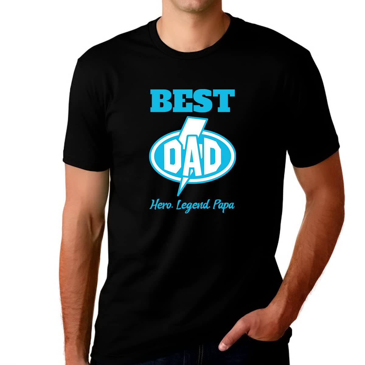 Best Dad T-Shirt for Men - Funny Father's Day Gift Idea for Dad, Papa, Girl Dad - Cool Casual Wear for Family Outings & Special Occasions
