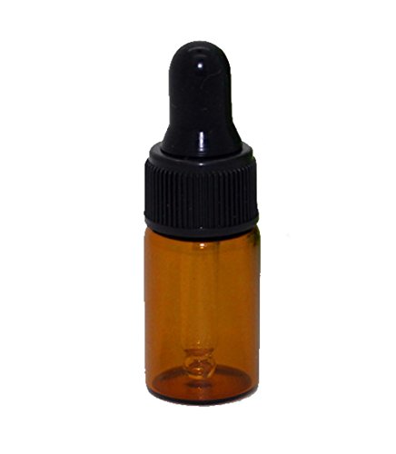 25Pcs 3ML Amber Glass Essential Oil Bottles with Dropper - Refillable Mini Perfume Cosmetic Liquid Containers for Aromatherapy, Lotion, Sample Storage - Perfect for DIY, Travel & Home Use