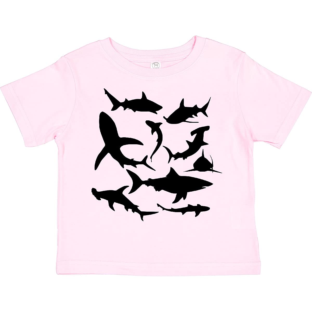 Inktastic School of Sharks Toddler T-Shirt - Cute Baby Shark Graphic Tee for Boys & Girls - Soft Cotton Kids Shirt for Playdates, Beach Trips & Family Outings