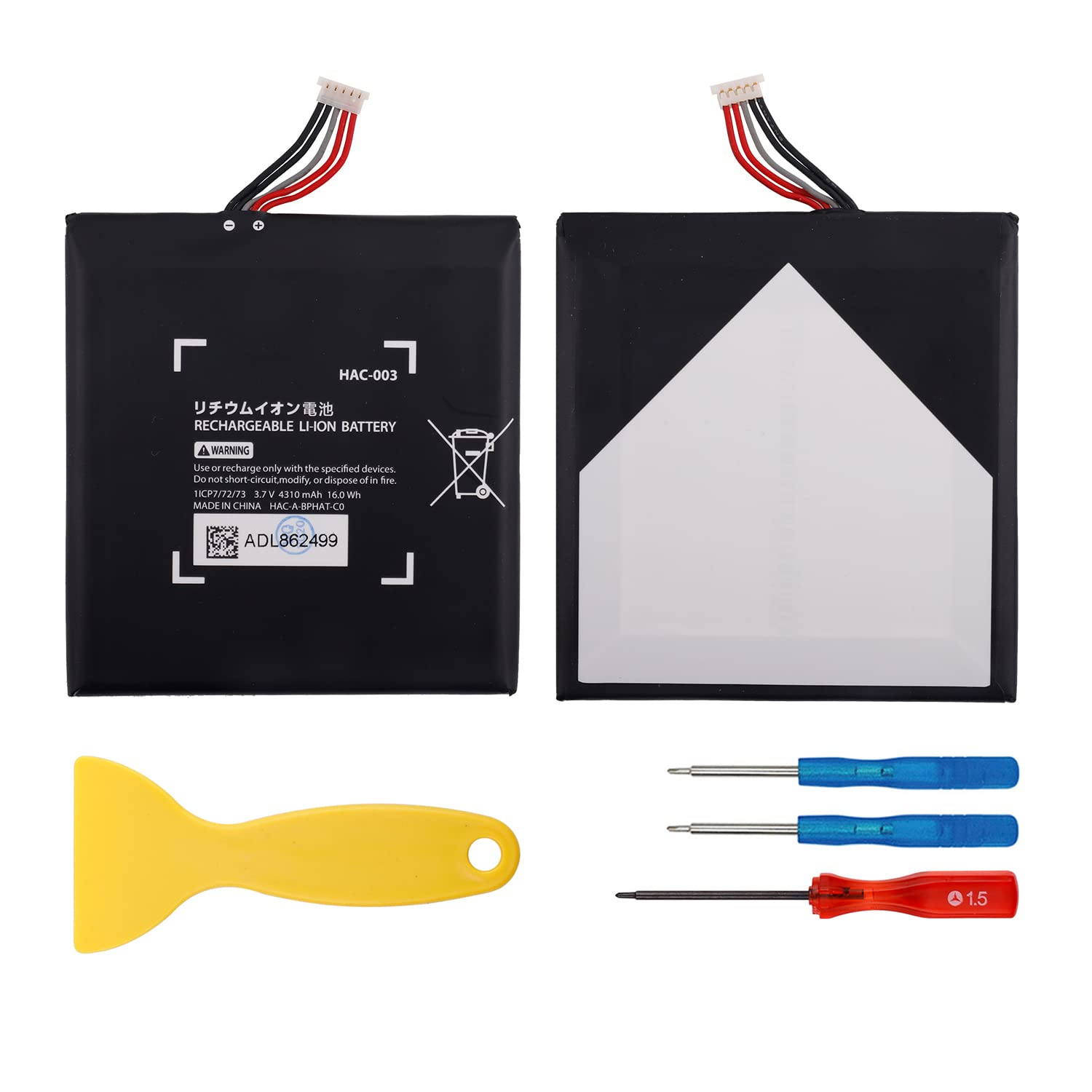 Original Nintendo Switch Battery Replacement HAC-003 for 2017 Console Model HAC-001 & HAC-A-BPHAT-C0 | High-Capacity Internal Battery with Professional Repair Tools | Perfect for Gaming Marathons & DIY Console Maintenance