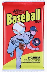 2024 Topps Heritage High Number Baseball Cards Pack - Collectible Trading Cards for Baseball Fans & Sports Memorabilia Enthusiasts - Perfect for Trading, Collecting, and Displaying