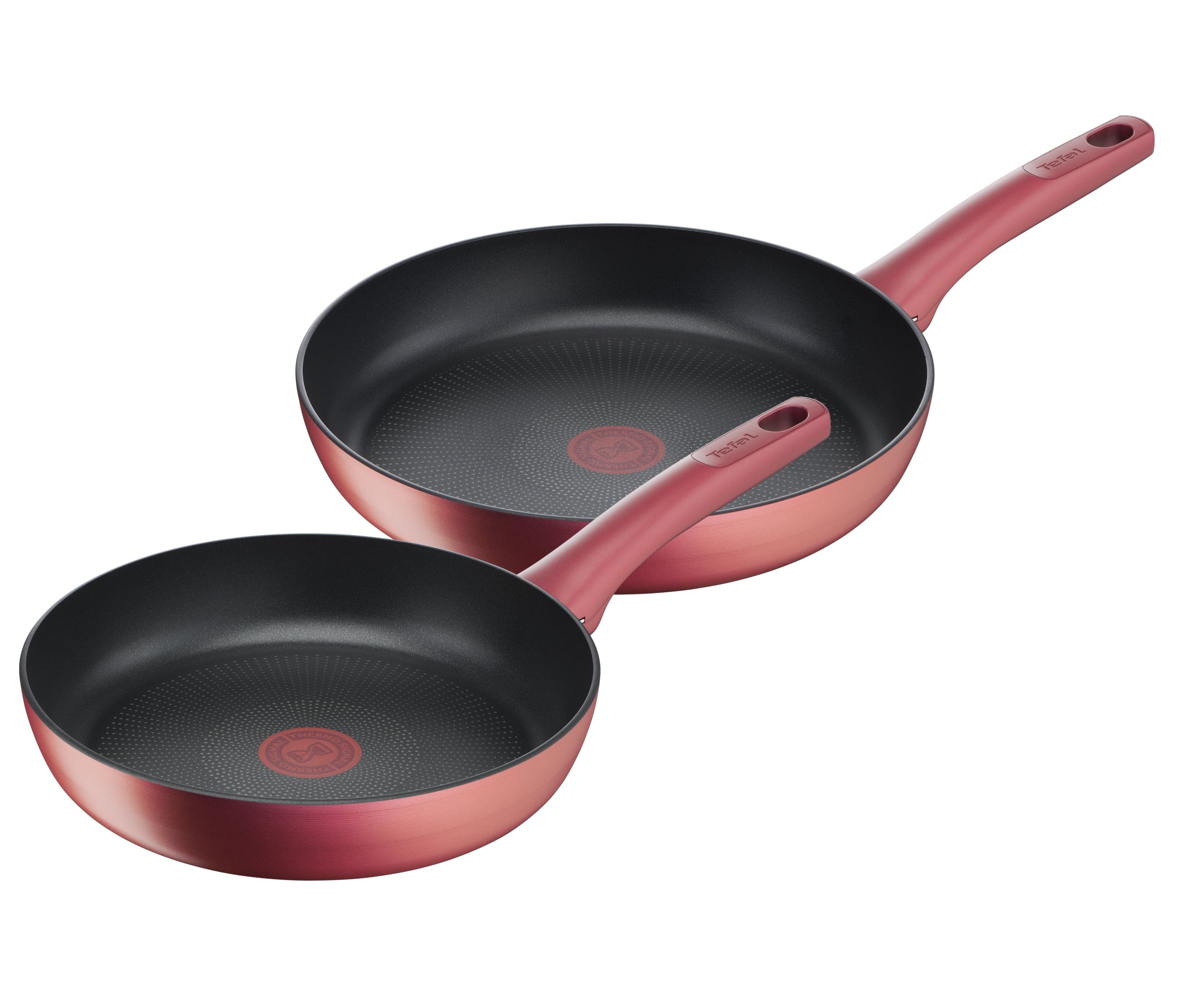 Tefal Perfect Cook Non-Stick Induction Frypan Set - 24cm & 28cm Twin Pack - Ideal for Sautéing, Frying & Cooking Family Meals