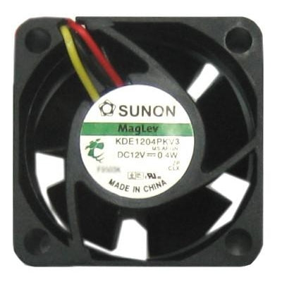 Sunon 40x40x20mm 12V DC Cooling Fan with Locked Rotor Alarm Sensor - KDE1204PKV3 MS.AR.GN Model for PC Cooling, Electronics Ventilation & Server Rack Airflow