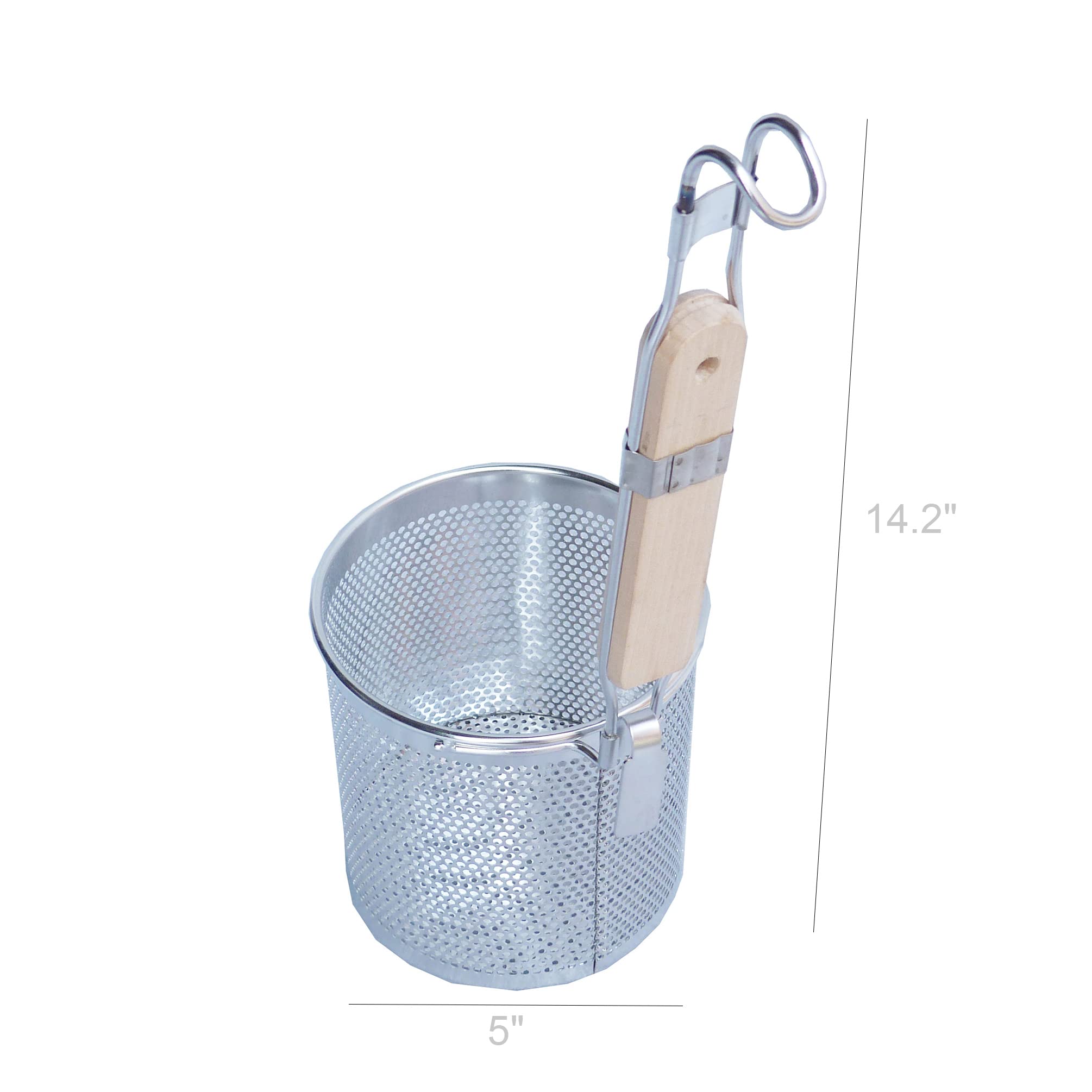 FixtureDisplays® Set of 6 Stainless Steel Pasta Strainers - 5
