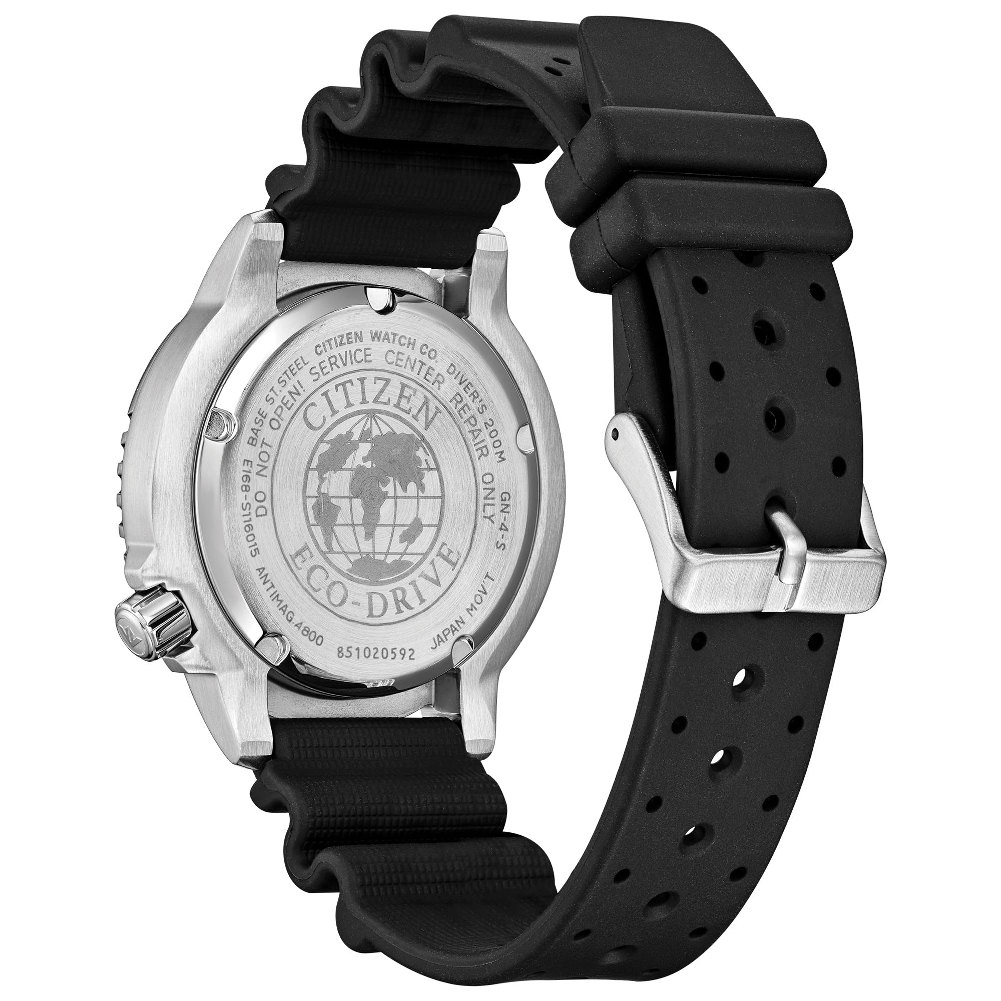 Citizen Promaster Eco-Drive Men's Diving Watch - ISO Certified 200M Water Resistant, Luminous Hands & Markers, Rotating Bezel, Black/Green Dial (Model BN0158-00X) - Perfect for Scuba Diving, Snorkeling & Water Sports
