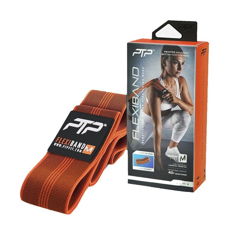 PTP Flexiband Medium Resistance Band - Workout Bands for Strength Training, Physical Therapy & Home Gym Exercises - Perfect for Yoga, Pilates & Fitness Routines