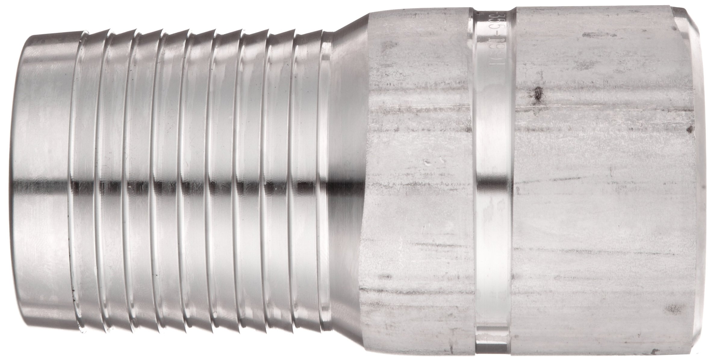 Dixon RSTB60 316 Stainless Steel Hose Fitting - King Combination Nipple with Beveled End for 6