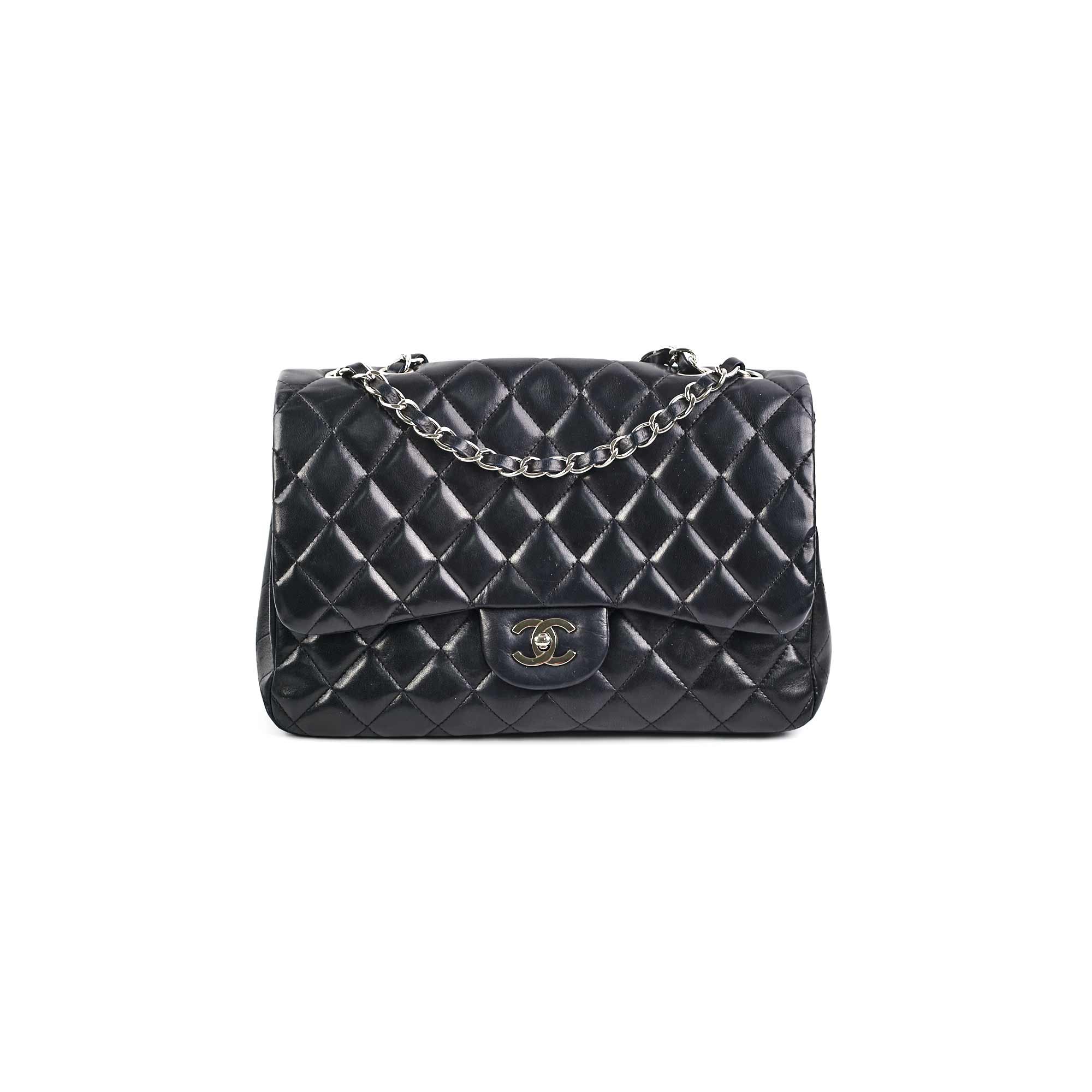 Chanel Black Jumbo Single Flap Bag - Luxury Designer Handbag for Women | Perfect for Evening Events, Parties & Special Occasions