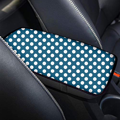 navy polka dot
