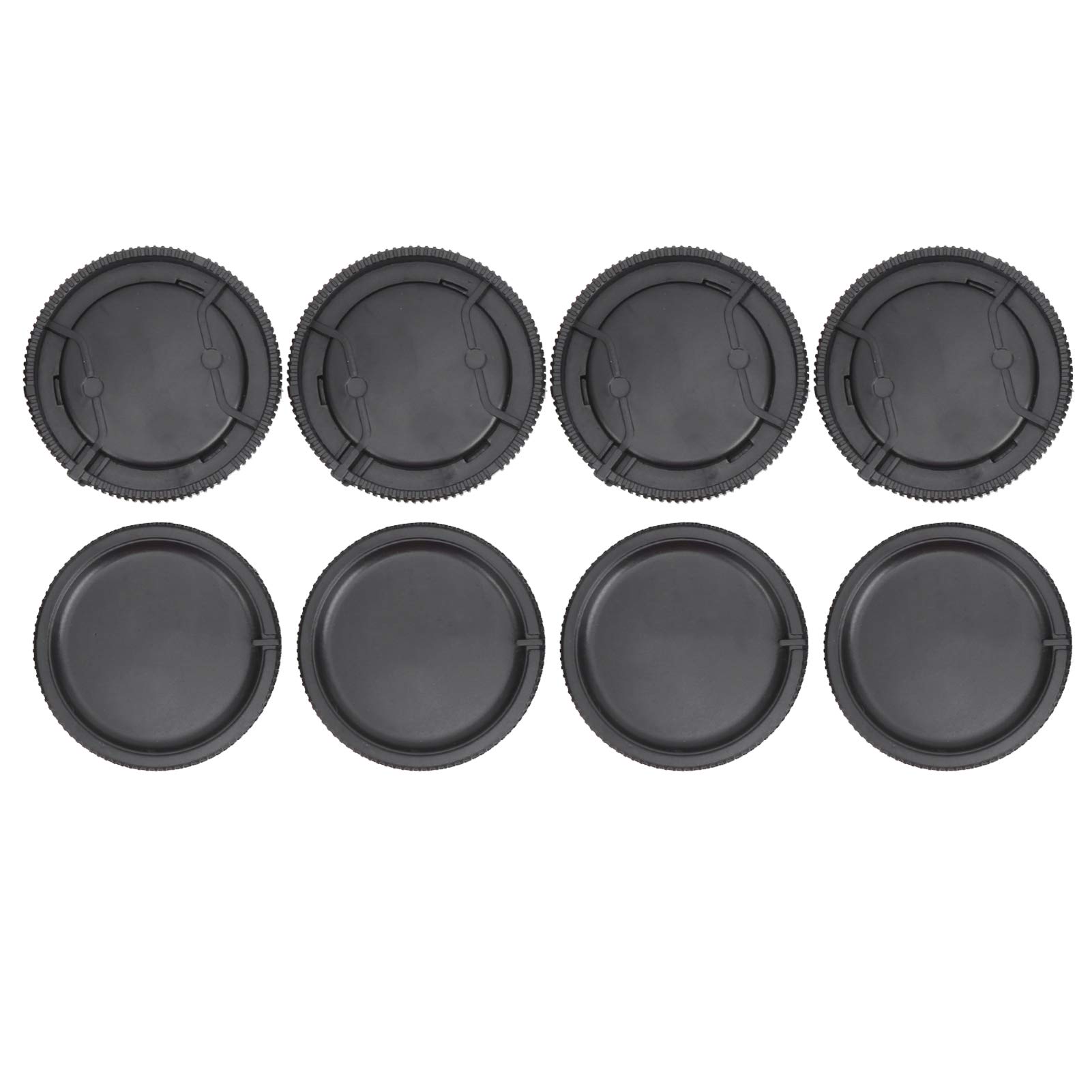 Akozon 4PCS Camera Lens Cap Set - Front & Rear Cover for Sony A Mount Lens & Camera Body (Black) - Perfect for DSLR Photography, Travel & Professional Shooting