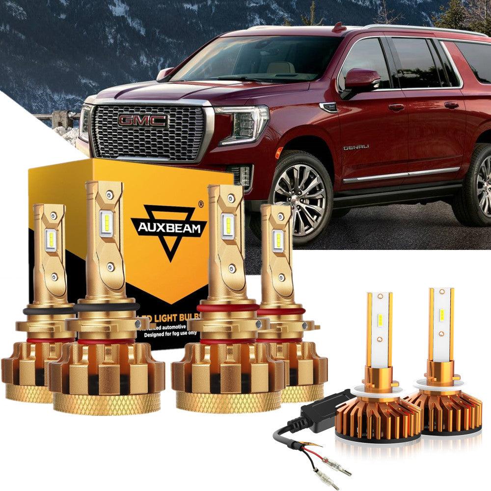 2000-2001 GMC Yukon F-16 Plus Series CANBUS LED Headlight Bulbs - 14000LM High/Low Beam Conversion Kit - Automotive Grade Lighting for Night Driving & Off-Road Adventures