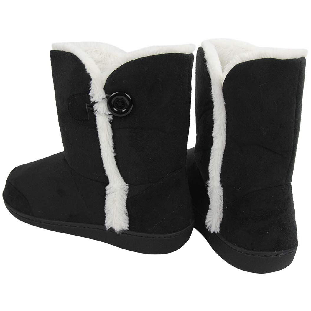 Women's Winter Warm Memory Foam House Slippers Boots - Indoor/Outdoor Cozy Comfort for Home, Office & Travel