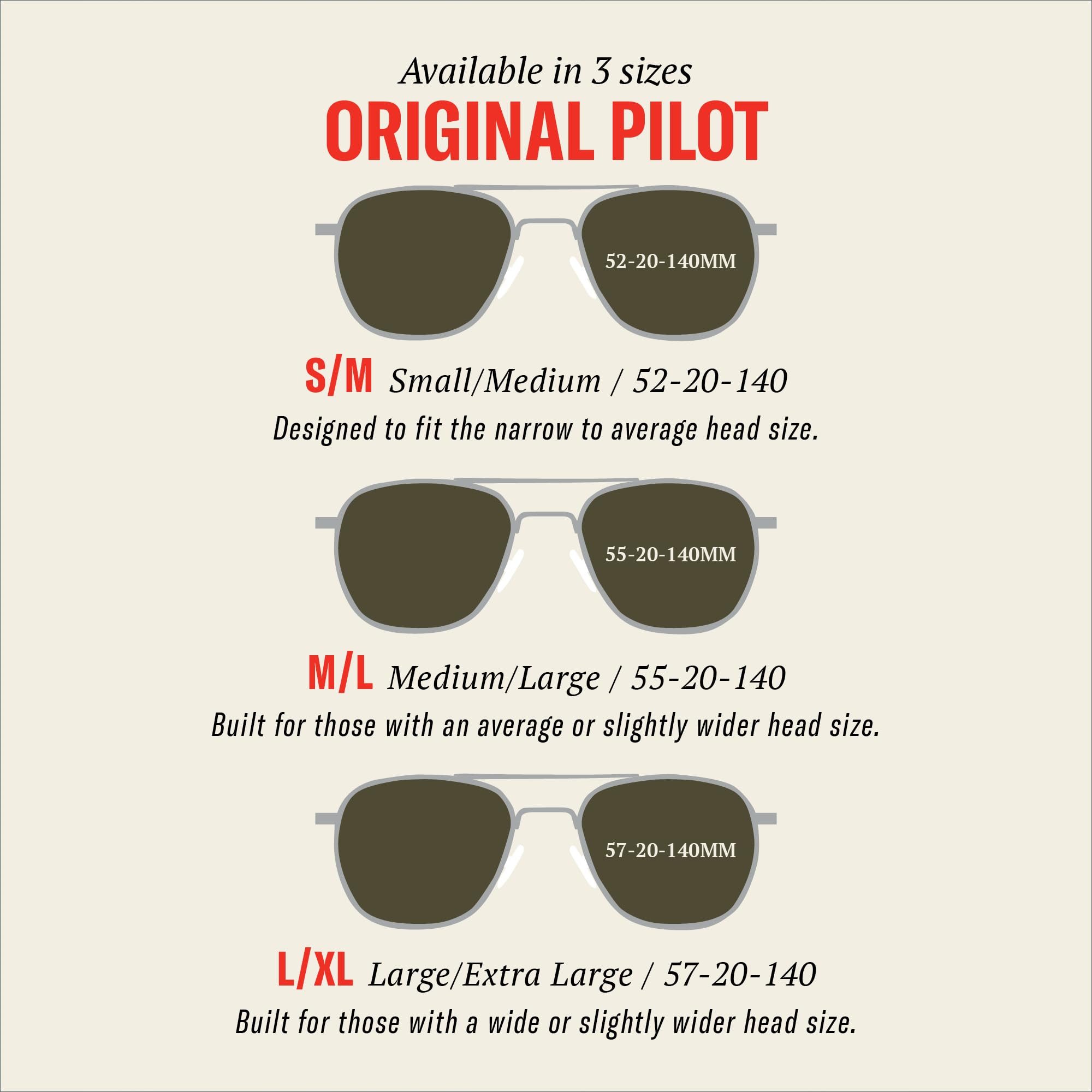 AO Original Pilot Sunglasses - SkyMaster Polarized Glass Lenses for Men & Women | Classic Aviator Style for Driving, Flying & Outdoor Activities