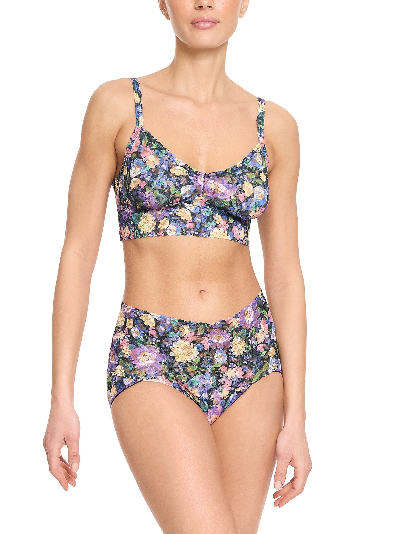 Vintage Printed Retro Lace V-Kini Swimsuit - Sexy High Waist Bikini Set for Women | Perfect for Beach Vacation, Pool Party & Summer Fashion