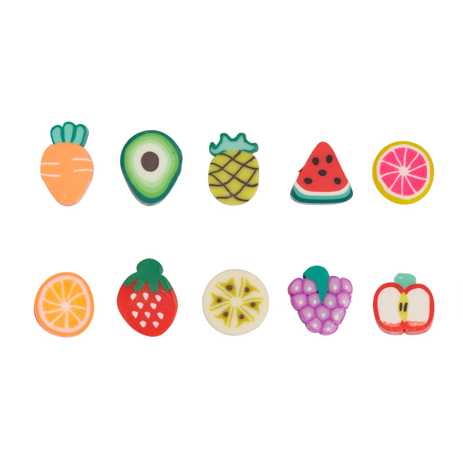 KitBeads 150pcs Colorful Polymer Clay Fruit Beads - Strawberry, Banana, Orange Spacer Beads for DIY Jewelry Making | Perfect for Necklaces, Bracelets, Earrings & Craft Projects
