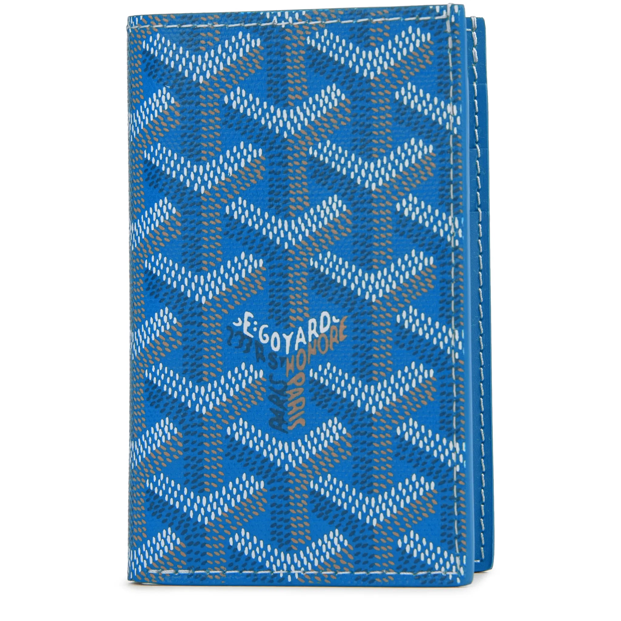 Goyard Saint Pierre Card Wallet Sky Blue - Luxury Slim RFID Blocking Credit Card Holder for Men & Women - Perfect for Travel, Business, and Everyday Use