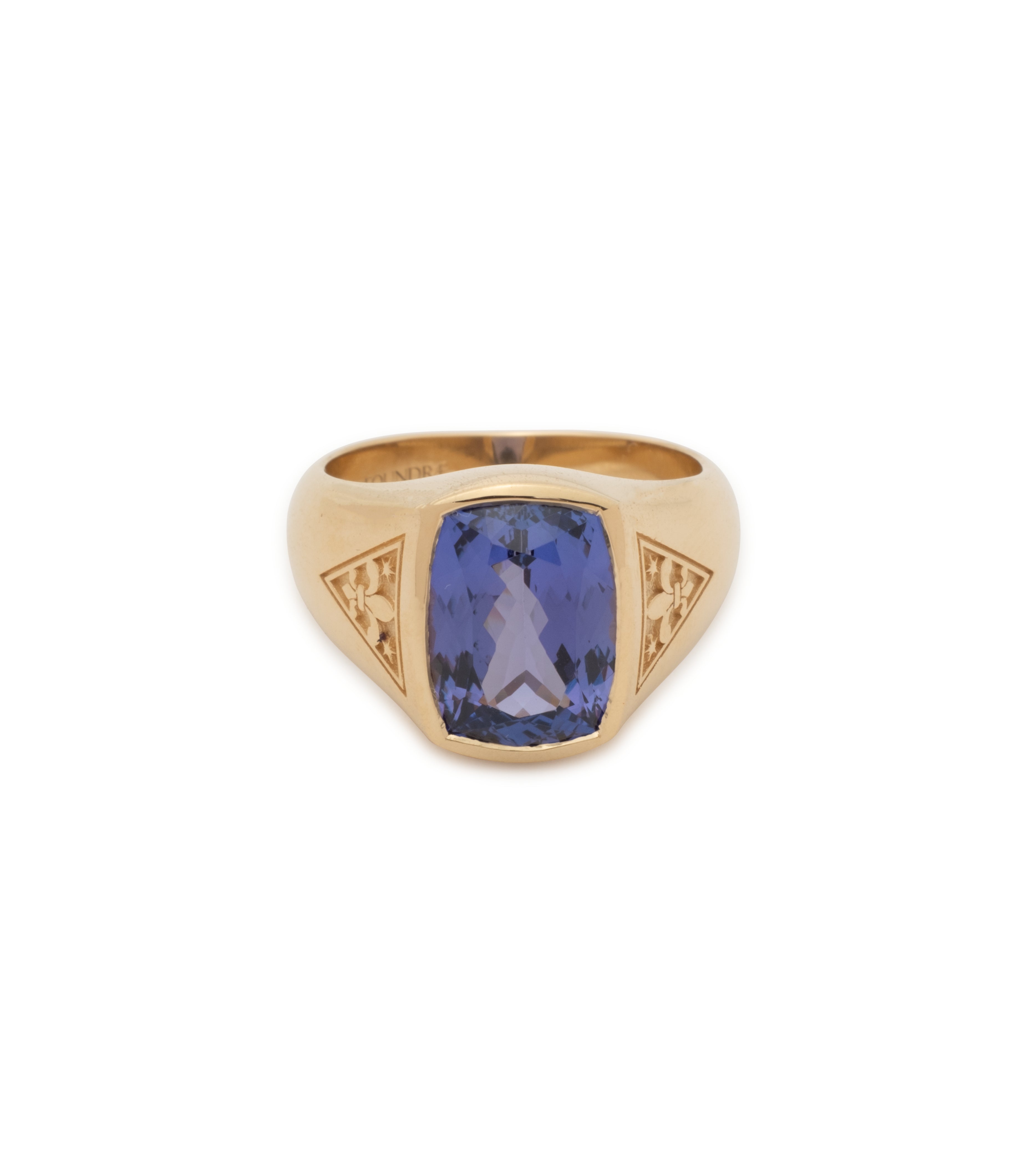 3.07 Carat Natural Purple Sapphire Ring - Unique One-of-a-Kind Gemstone Jewelry with Internal Compass Design | Perfect for Anniversary Gifts, Engagement Rings & Special Occasions