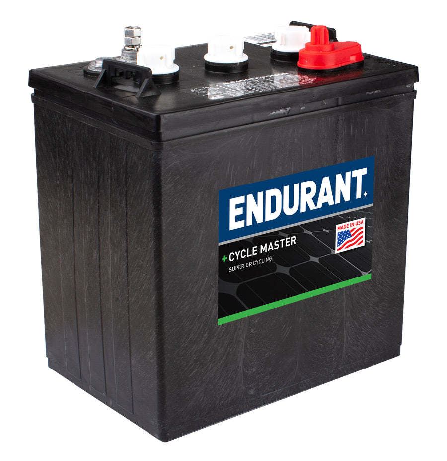 Endurant 6V 220Ah Deep Cycle Battery for RV, Marine & Solar - Long Lasting AGM Battery [Made in USA] - Perfect for Off-Grid Power, Boats & Camping