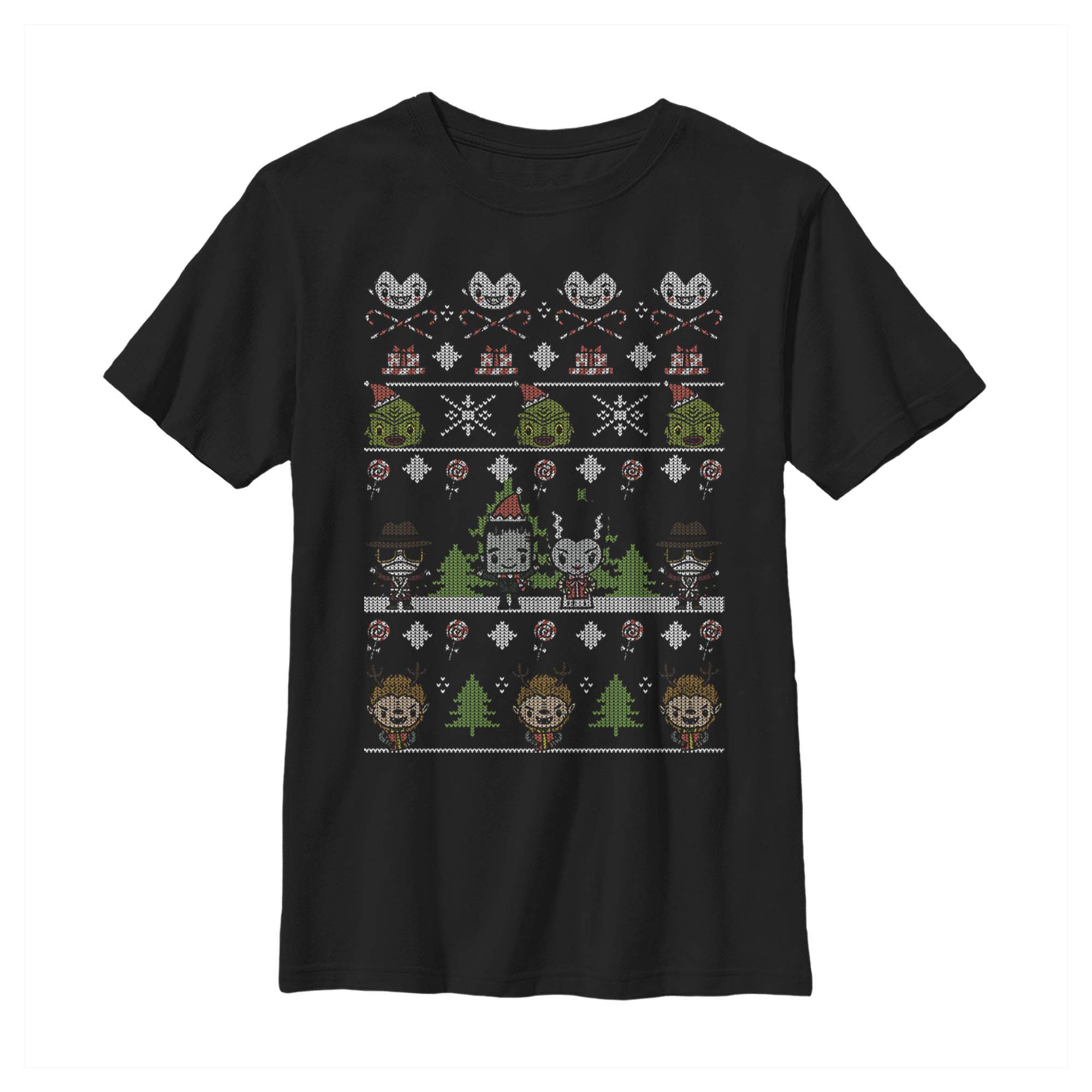 Boys' Monster Group Short Sleeve Graphic T-Shirt | Soft Cotton Crew Neck Tee for Kids | Perfect for School, Playdates & Halloween Costumes