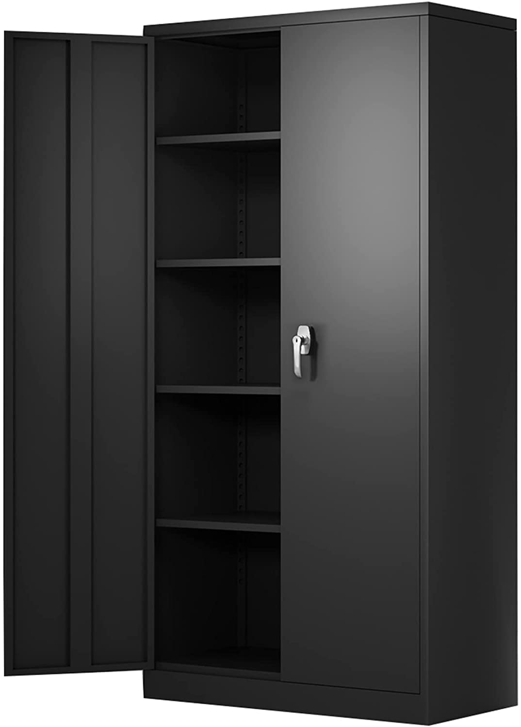 Metal Storage Cabinet with Locking Doors - 72