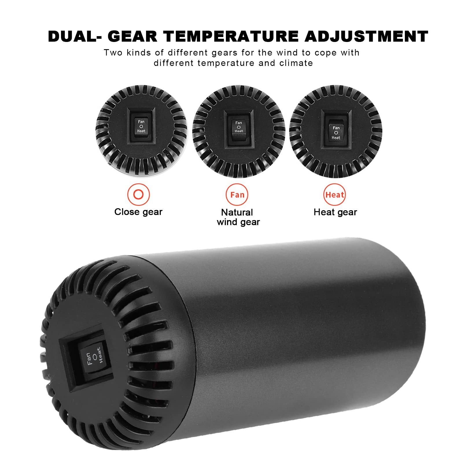 Portable Car Heater and Defroster - Fast Windshield Defogging & Quick Heating Solution for Winter Driving - Ideal for Cars, Trucks and RVs in Cold Weather Conditions