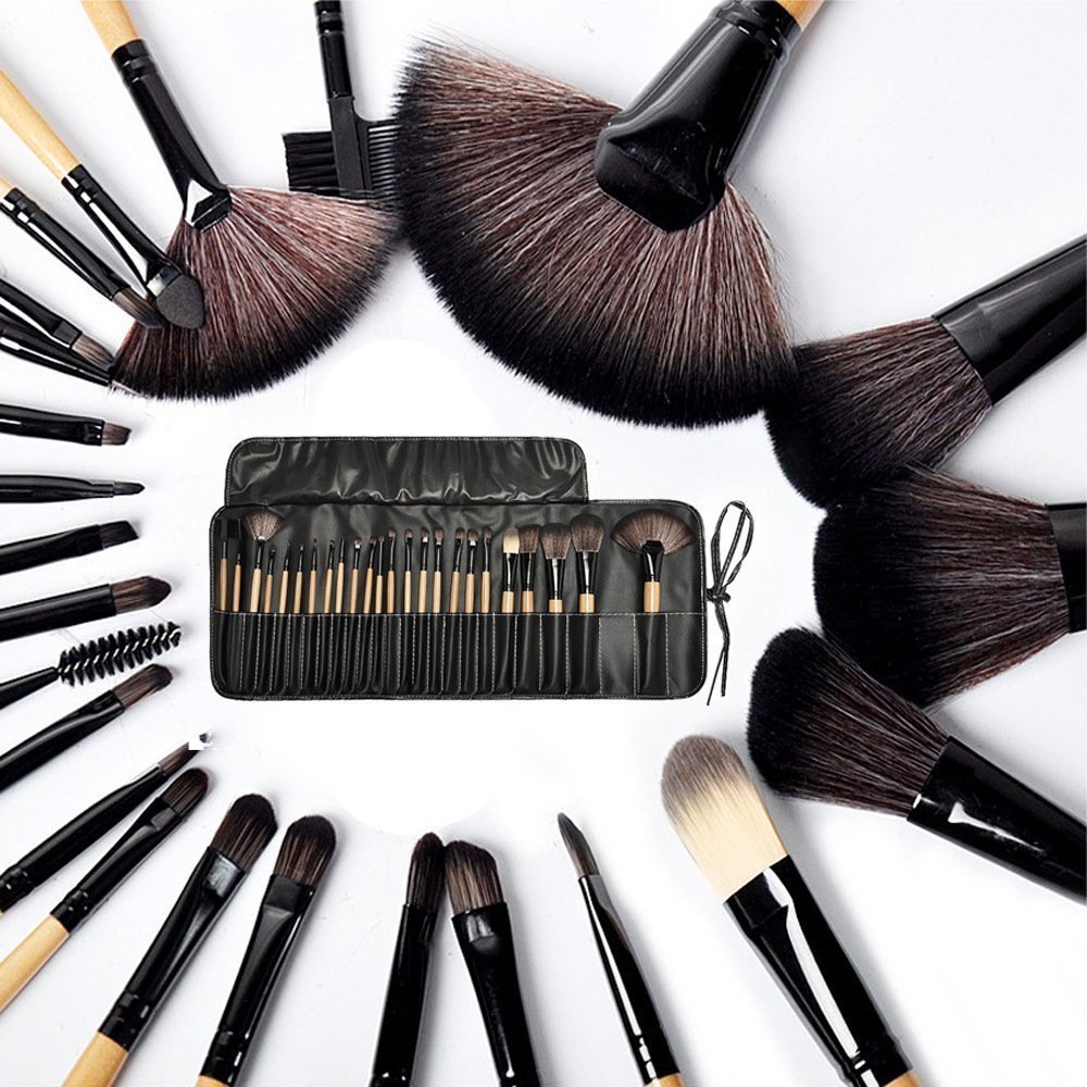 Professional Inglis Lady E Luxury 24-Piece Makeup Brush Set - Soft Bristles for Flawless Foundation, Blending & Contouring - Perfect for Everyday Makeup & Professional Artists