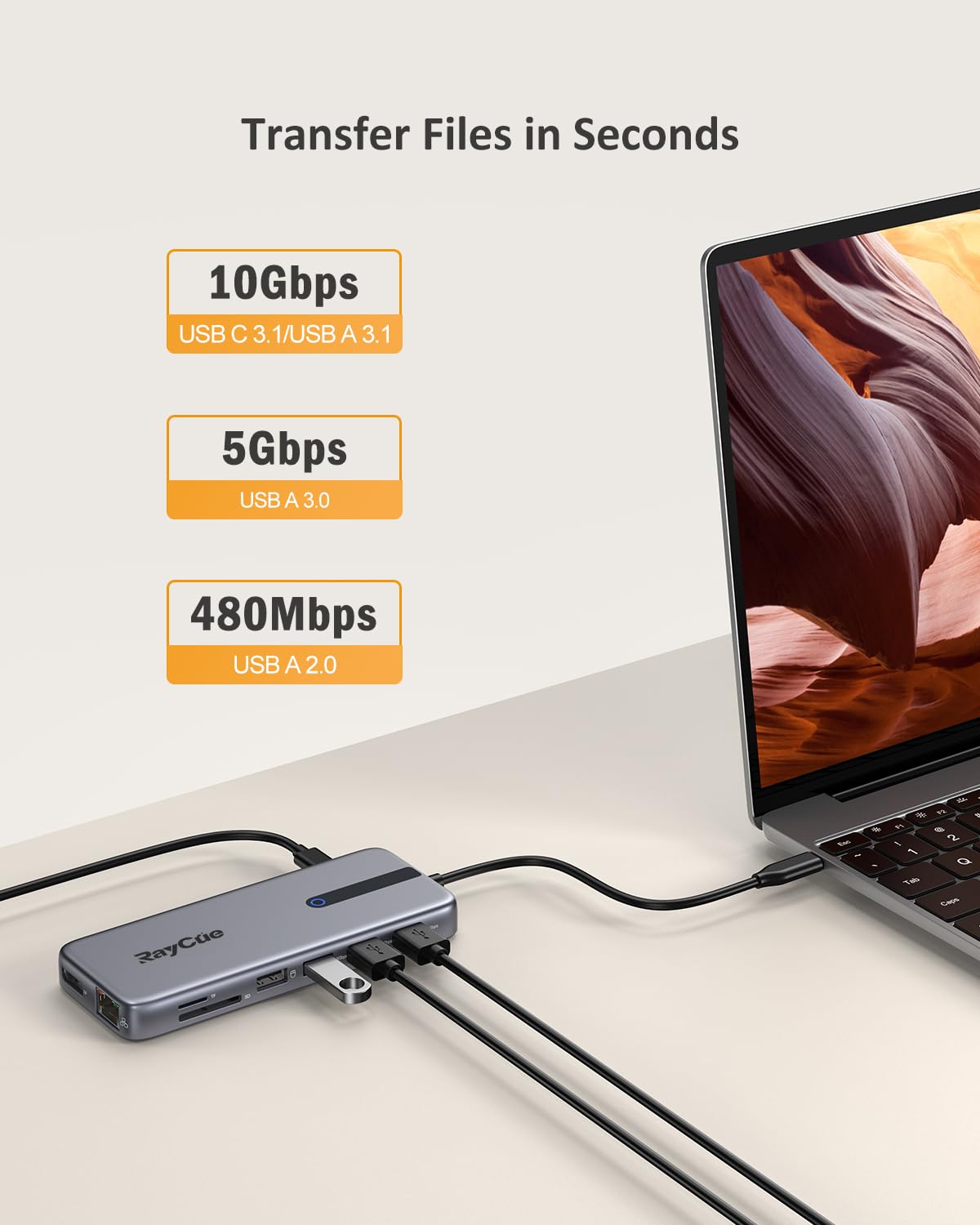 13-in-1 USB C Laptop Docking Station with Dual/Triple Monitor Support - 2 HDMI, DisplayPort, RJ45 Ethernet, 10Gbps USB-C/A 3.1, 100W PD Charging, USB 3.0/2.0, SD/TF Card Reader - Compatible with MacBook, Dell, HP, Lenovo | Perfect for Home Office, Gaming & Multi-Tasking Workspaces