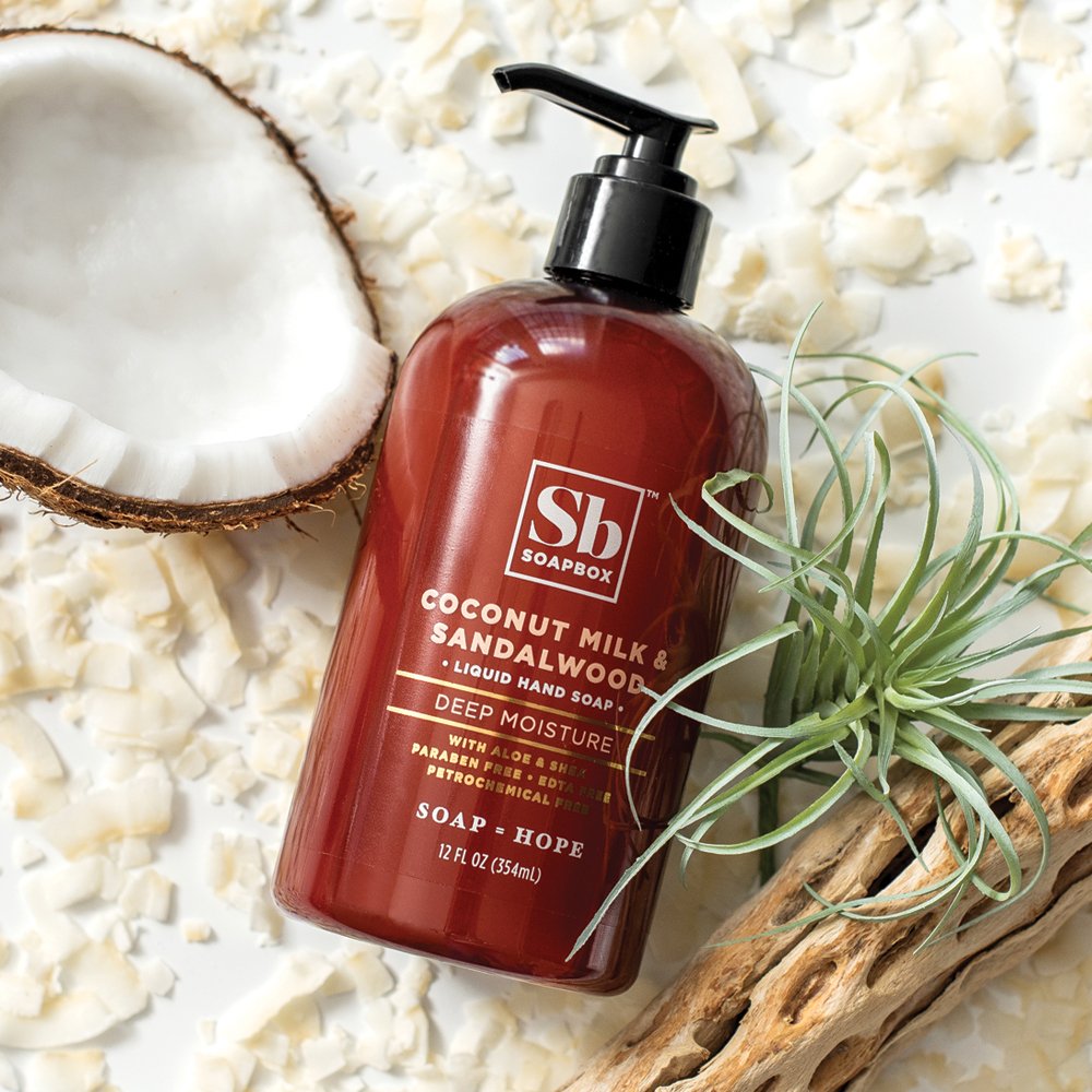Soapbox Moisturizing Hand Soap, Biotin Shampoo & Conditioner Set, Oat Milk Lavender Body Wash with Almond Lotion - Hydrating Skincare Combo Pack for Dry Skin Care & Relaxing Bath Time