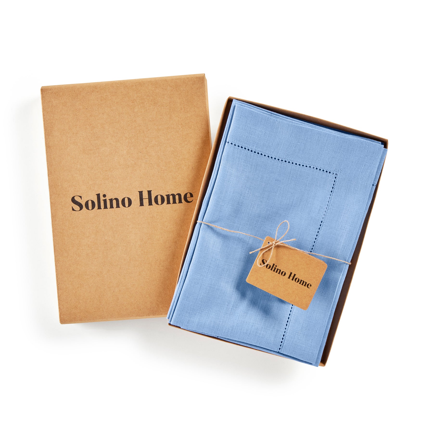 Premium Classic Hemstitch Napkins - 100% Cotton Linen Dinner Napkins for Formal Dining, Weddings & Special Occasions