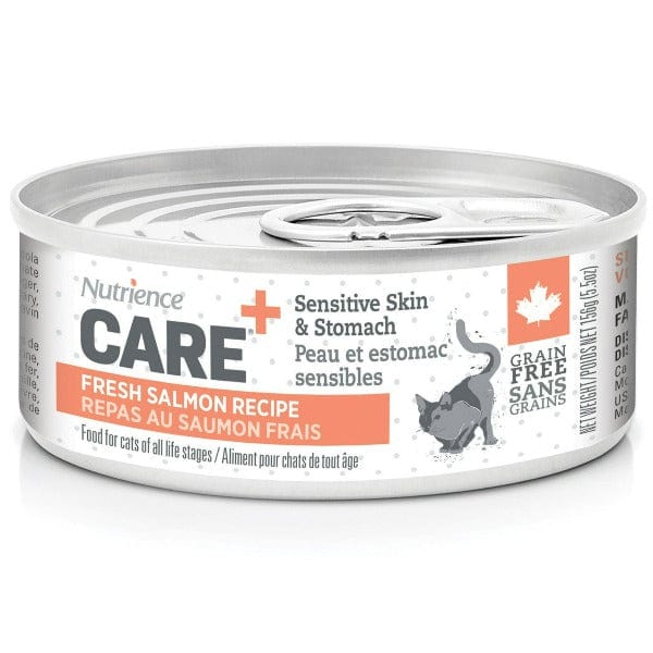 Nutrience Care+ Sensitive Skin & Stomach Canned Cat Food - Grain-Free, Digestive Support for Cats with Allergies - Perfect for Indoor & Outdoor Cats with Sensitive Needs