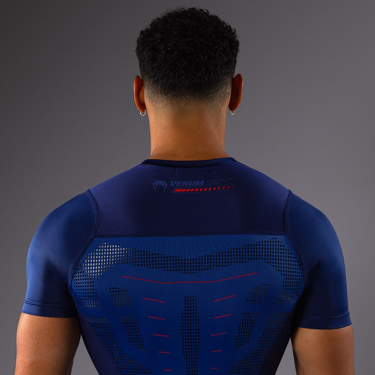 Venum Technical 3.0 Short Sleeve Rashguard - Night Blue - MMA, BJJ & Grappling Training Shirt - Moisture Wicking & Compression Fit for Combat Sports