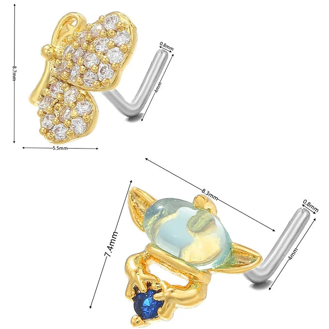 20G Surgical Steel Small Nose Ring & L Bend Nose Stud - Hypoallergenic Body Jewelry for Sensitive Skin | Perfect for Everyday Wear, Parties & Professional Settings (BD317)