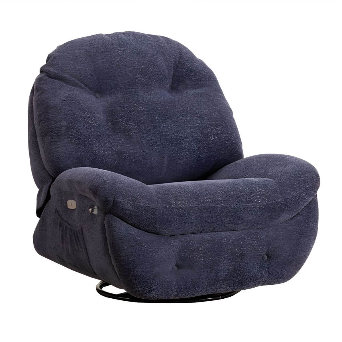 Premium Modern Ergonomic Power Recliner Chair - Faux Leather Upholstery with Tufted Design - Perfect for Living Room, Home Theater & Office Relaxation