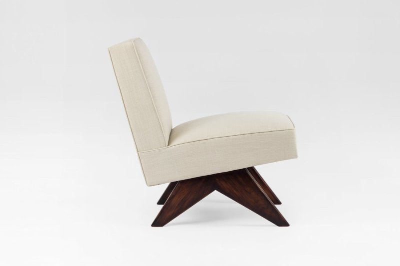 Pierre Jeanneret Mid-Century Modern Sofa Chair | Authentic Chandigarh Chair Replica | Vintage Designer Furniture for Living Room, Lounge & Office